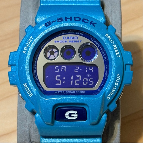 Casio G-Shock DW6900CB-2 Crazy Colors Metallic Blue Men’s Digital Watch 6900